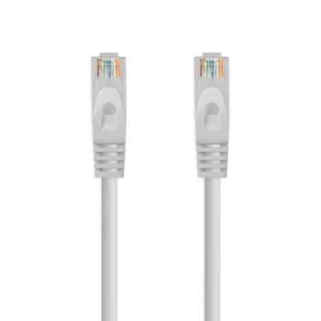 39176-Nanocable Cable de red latiguillo RJ45 LSZH Cat.6A UTP AWG24, Gris, 1.0 m