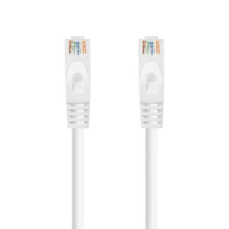 39196-Nanocable Cable de red latiguillo RJ45 LSZH Cat.6A UTP AWG24, Blanco, 2.0m