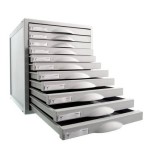 3921-MODULO ARCHISYSTEM DE 11 CAJONES 356X316X362 MM GRIS ARCHIVO 2000 8211C GS