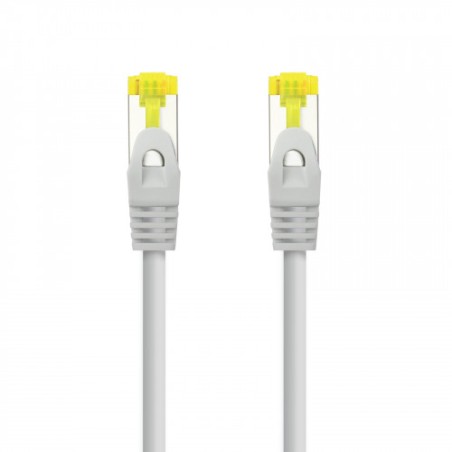 39218-Nanocable Cable de red latiguillo RJ45 LSZH Cat.6A SFTP AWG26, Gris, 0.5m