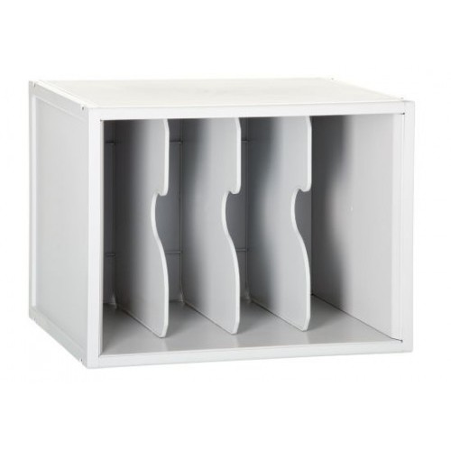 3922-MODULO ARCHISYSTEM CON 3 SEPARADORES VERTICALES 356X474X362 MM GRIS ARCHIVO 2000 8103EV GS