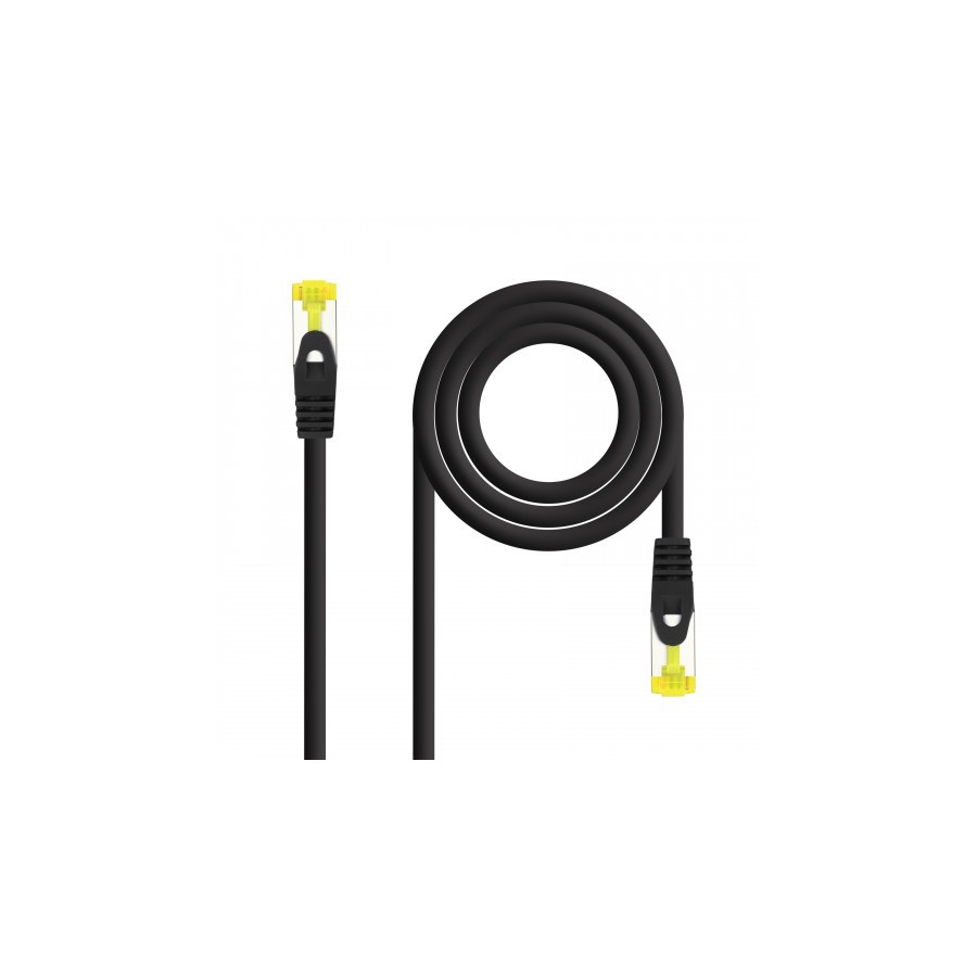 39235-Nanocable Cable de red latiguillo RJ45 LSZH Cat.6A SFTP AWG26, Negro, 2.0 m