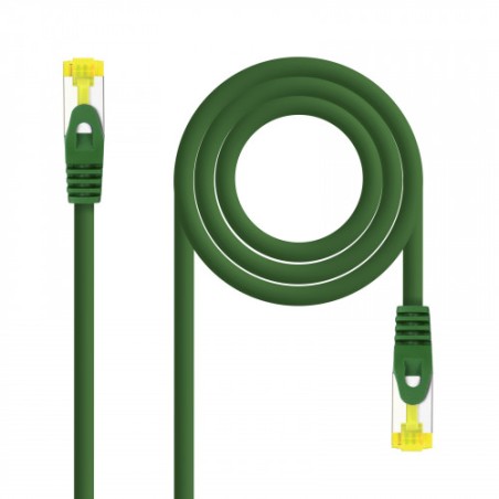 39237-Nanocable Cable de red latiguillo RJ45 LSZH Cat.6A SFTP AWG26, Verde, 2.0 m