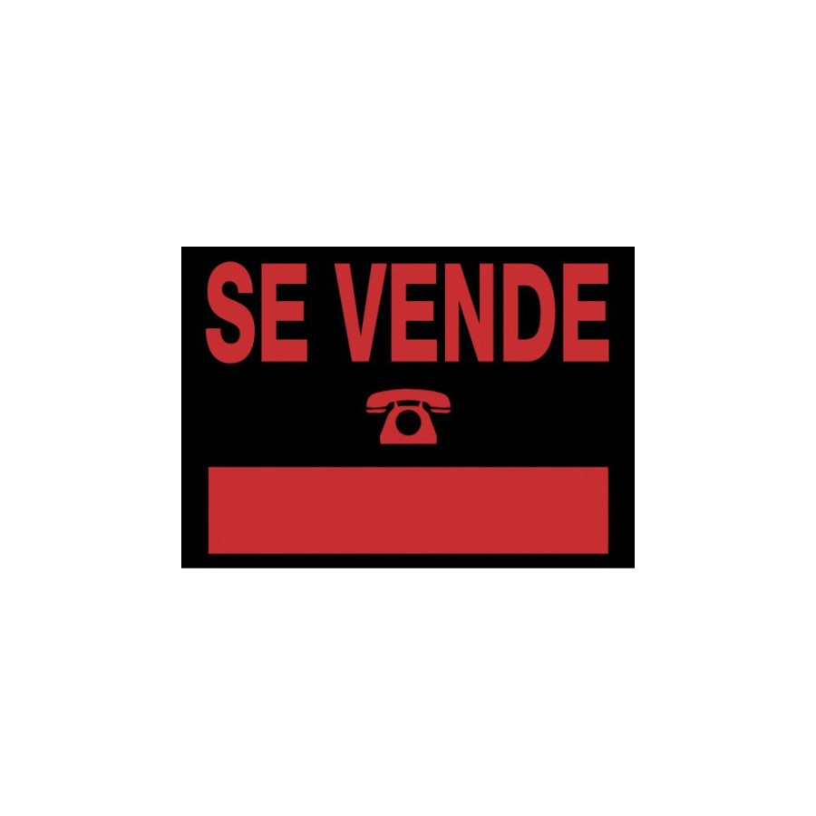 3924-CARTEL "SE VENDE" 700X500 MM PVC NEGRO ARCHIVO 2000 6160 NE 3924-CARTEL "SE VENDE" 700X500 MM PVC NEGRO ARCHIVO 2000 6160 NE
