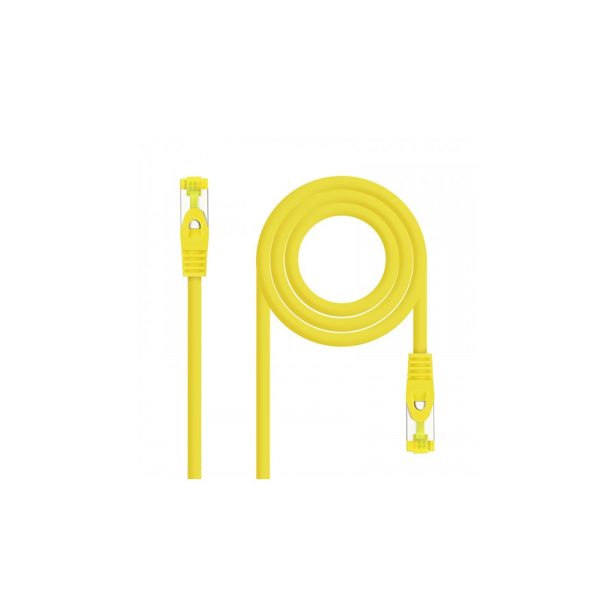 39249-Nanocable Cable de red latiguillo RJ45 LSZH Cat.6A SFTP AWG26, Amarillo, 3.0 m