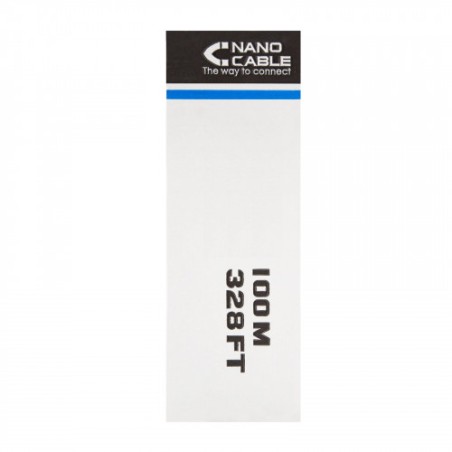 39264-Nanocable Cable Red RJ45 Cat.6 UTP Rigido AWG24 Exterior, 100 M
