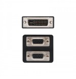 39282-Nanocable 10.15.1950 adaptador de cable DVI 2x VGA Negro