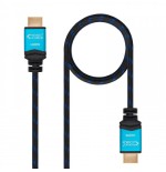 39299-Nanocable Cable HDMI V2.0 4K@60GHz 18 Gbps A/M-A/M, negro, 1.0 m.