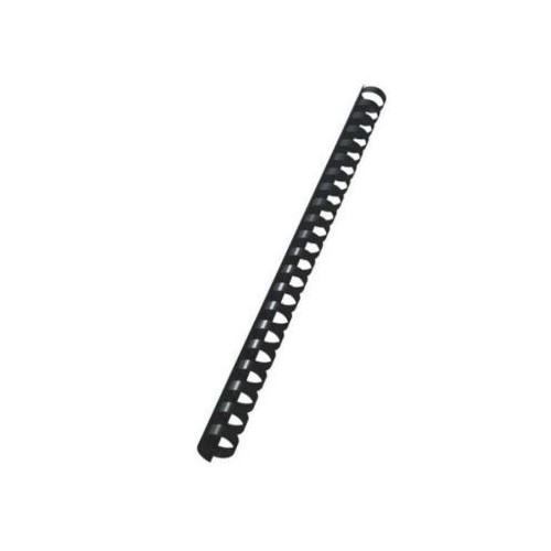 393-PACK 100 CANUTILLOS PLASTICO 12 MM. NEGRO FELLOWES 5346507