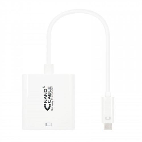 39305-Nanocable CONVERSOR USB-C A DVI-D, 15 CM
