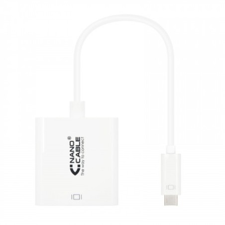39305-Nanocable CONVERSOR USB-C A DVI-D, 15 CM