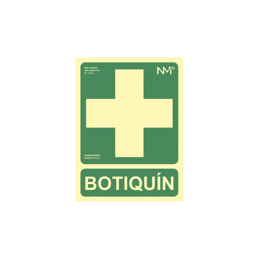3932-SENAL "BOTIQUIN" 224X300 PVC VERDE ARCHIVO 2000 6170-05H VE 3932-SENAL "BOTIQUIN" 224X300 PVC VERDE ARCHIVO 2000 6170-05H VE