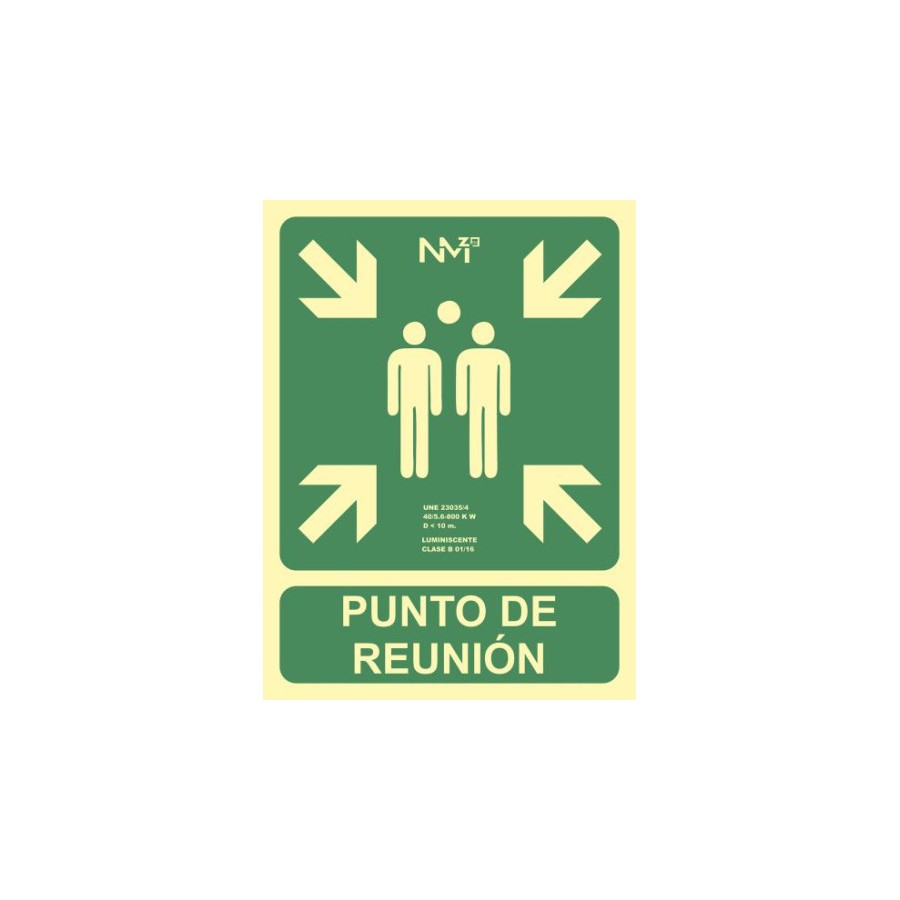 3933-SENAL "PUNTO DE REUNION" 224X300 PVC VERDE ARCHIVO 2000 6170-07H VE 3933-SENAL "PUNTO DE REUNION" 224X300 PVC VERDE ARCHIVO 2000 6170-07H VE