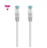 39354-Nanocable Cable de Red Cat.7 600MHZ LSZH SFTP PIMF AWG26, Gris, 1 m