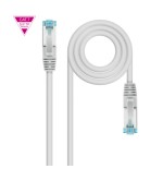 39357-Nanocable Cable de Red Cat.7 600MHZ LSZH SFTP PIMF AWG26, Gris, 3m