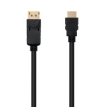 39370-Nanocable Cable Conversor DISPLAYPORT a HDMI, DP/M - HDMI/M, Negro, 1.5 m