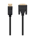 39374-Nanocable Cable Conversor DisplayPort a DVI, DP/M - DVI/M, Negro, 1 m