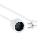 39399-Nanocable Cable de Alimentacion Alargador, Blanco, 2 m
