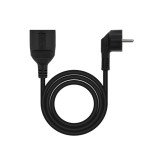 39410-Nanocable Cable de Alimentacion Alargador, Negro, 10 m