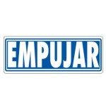 3942-SENAL "EMPUJAR" 175X65 PVC GRIS ARCHIVO 2000 6177-04 GS