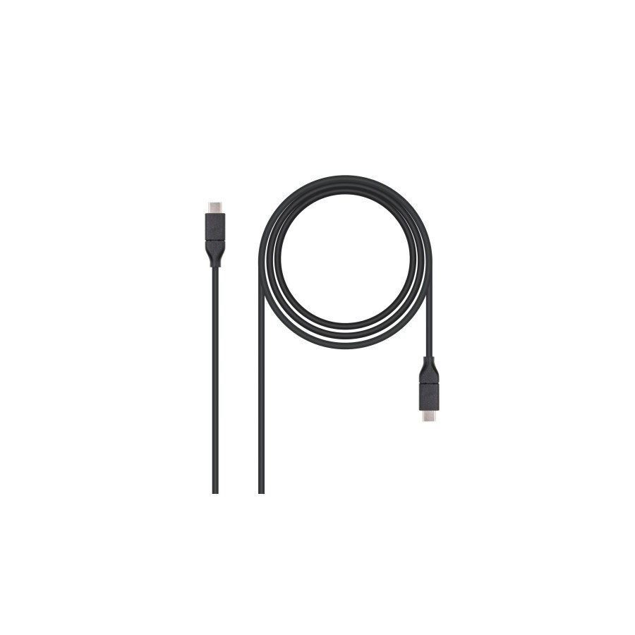 39421-Nanocable USB 3.1, 1m cable USB USB 3.2 Gen 2 (3.1 Gen 2) USB C Negro