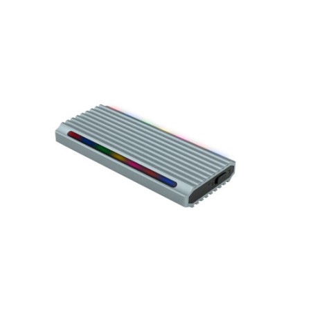 39424-TooQ Shinobi Caja externa para unidad de estado solido (SSD) Gris M.2