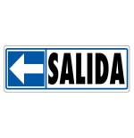 3943-SENAL "SALIDA (IZQUIERDA)" 175X65 PVC GRIS ARCHIVO 2000 6177-05 GS