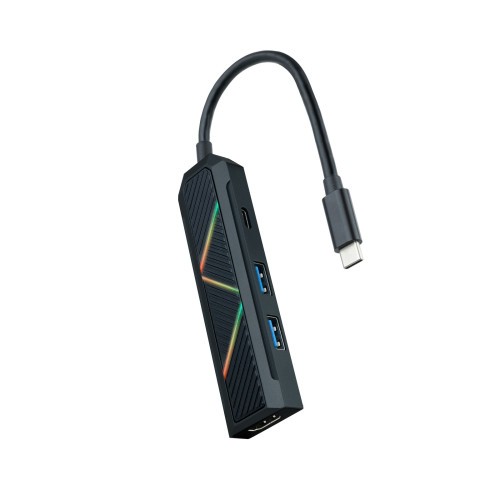39433-Nanocable 10.16.0401 base para portatil y replicador de puertos Alambrico USB 3.2 Gen 1 (3.1 Gen 1) Type-C Negro