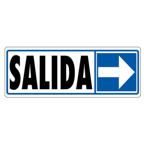 3944-SENAL "SALIDA (DERECHA)" 175X65 PVC GRIS ARCHIVO 2000 6177-06 GS