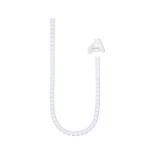 39476-Nanocable Organizador de Cables Flexible 25 mm, Blanco, 1 m