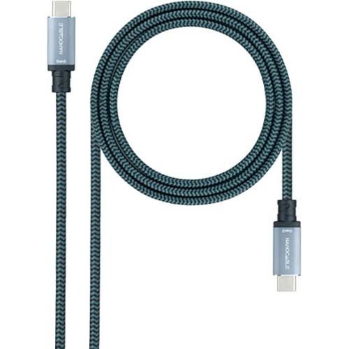 39488-NANOCABLE CABLE USB 3.1 GEN2 10GBPS 5A, 4K/60HZ, USB-C/M-USB