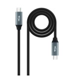 39490-Nanocable 10.01.4300 cable USB 0,5 m USB4 Gen 2x2 USB C Negro