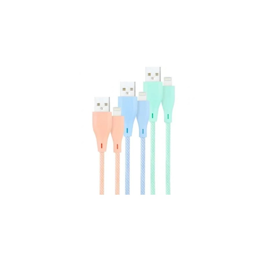 39504-NANOCABLE 3 CABLES LIGHTNING A USB 2.0, LIGHTNING/M-USB A/M,