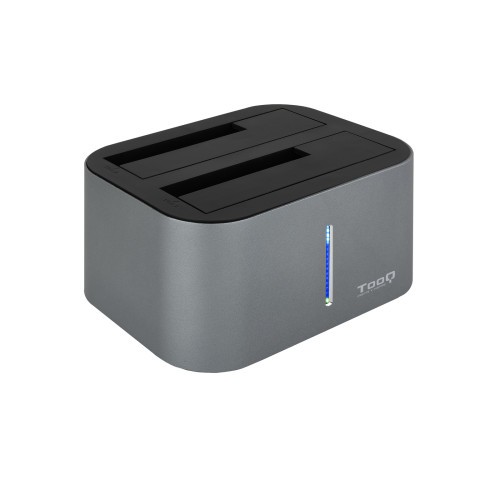 39521-TooQ TQDS-805G base de conexion para disco duro USB 3.2 Gen 1 (3.1 Gen 1) Type-B Aluminio