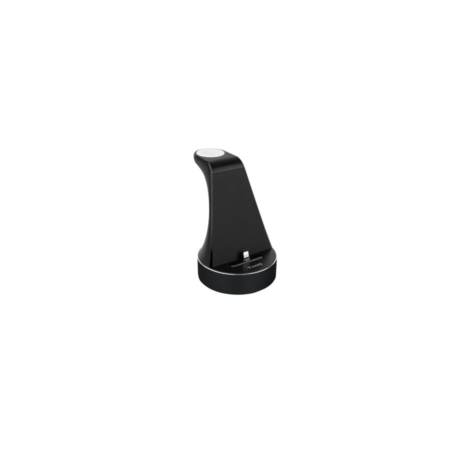39523-TooQ Base de Carga para Apple Watch y iPhone, Negro