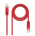 39551-Nanocable Cable Red Latiguillo RJ45 CAT.6 UTP AWG24, Rojo, 30 cm