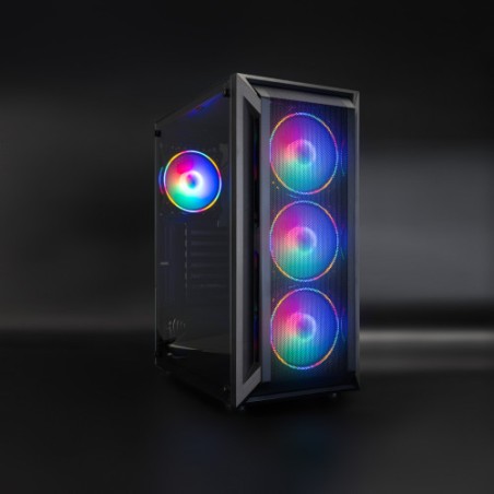 39570-TooQ Caja Semitorre Gaming Ragnarok, Negra