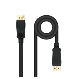 39577-Nanocable Cable DisplayPort 1.4, DP/M - DP/M, Negro, 0.5 m