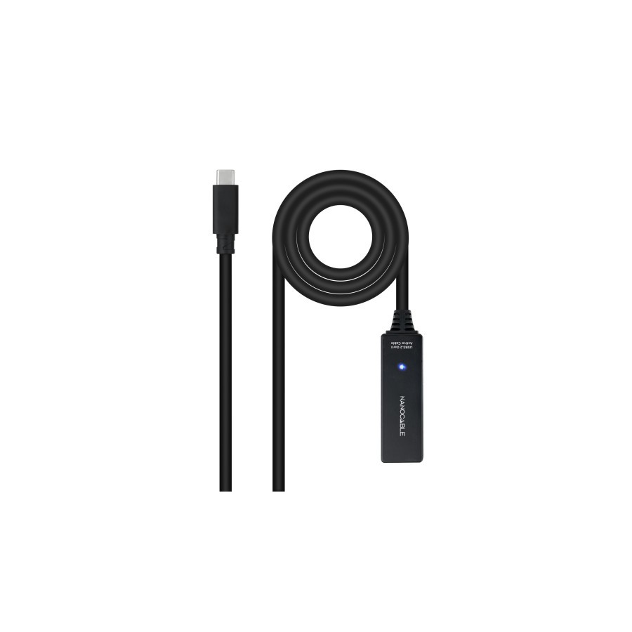 39654-Nanocable 10.01.1311 cable USB USB 3.2 Gen 1 (3.1 Gen 1) 5 m USB C Negro