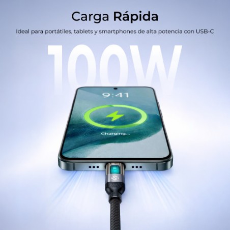 39657-SUBBLIM CABLE POWERMAG LED 100W C-C 2M