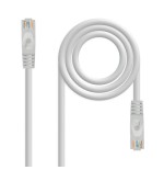 39679-Nanocable Cable Red Latiguillo RJ45 LSZH CAT.6A UTP AWG24, Gris, 25 cm