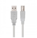 39735-Nanocable CABLE USB 2.0 IMPRESORA, TIPO A/M-B/M, BEIGE, 3.0 M