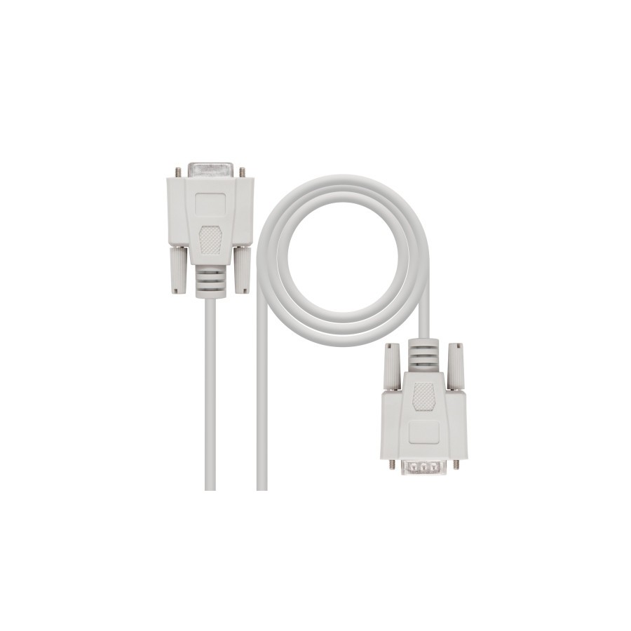 39784-Nanocable 10.14.0502 cable de serie Beige 1,8 m DB9