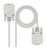 39784-Nanocable 10.14.0502 cable de serie Beige 1,8 m DB9