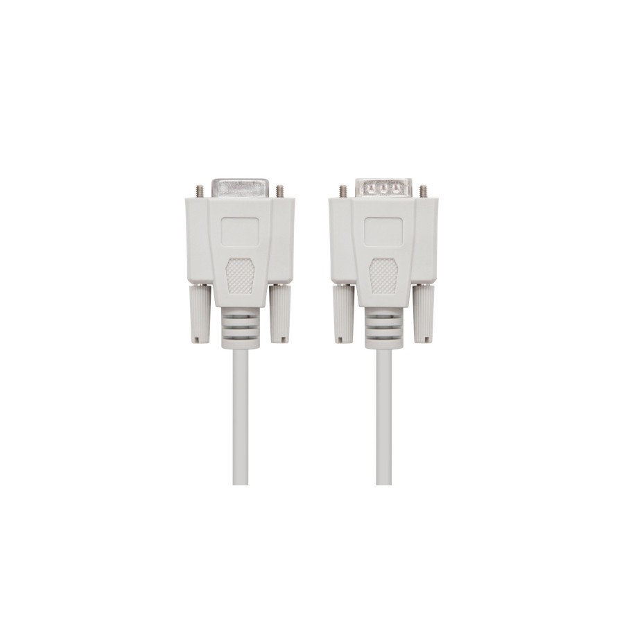 39786-NANOCABLE CABLE SERIE NULL MODEM, DB9/M-DB9/H, 6.0 M (10.14.0506)