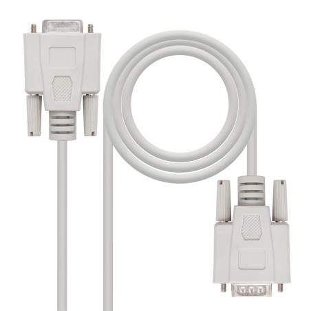39787-NANOCABLE CABLE SERIE NULL MODEM, DB9/M-DB9/H, 6.0 M (10.14.0506)