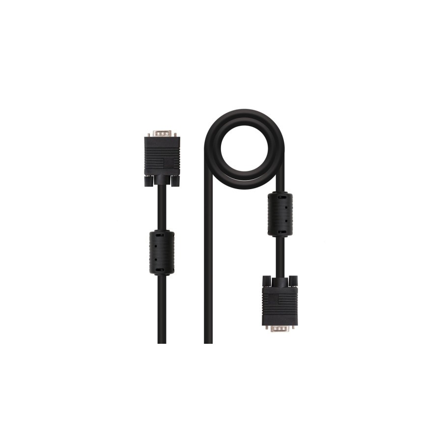 39790-NANOCABLE CABLE SVGA CON FERRITA, HDB15/M-HDB15/M, 1.0 M (10.15.0101)