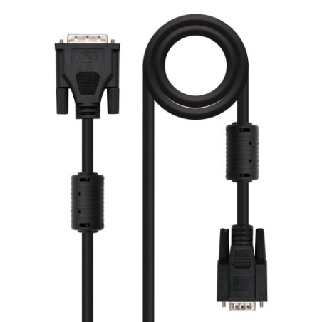 39795-NANOCABLE CABLE DVI A SVGA, DVI 18+5/M-HDB15/M, 5.0 M (10.15.0405)