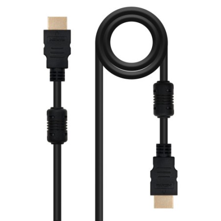 39817-NANOCABLE CABLE HDMI V1.4 (ALTA VELOCIDAD / HEC) CON FERRITA, A/M-A/M, 5.0 M (10.15.1805)