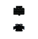 39847-NANOCABLE CABLE ALIM., 4PIN/H-4+4PIN/M, 15CM (10.19.1401)